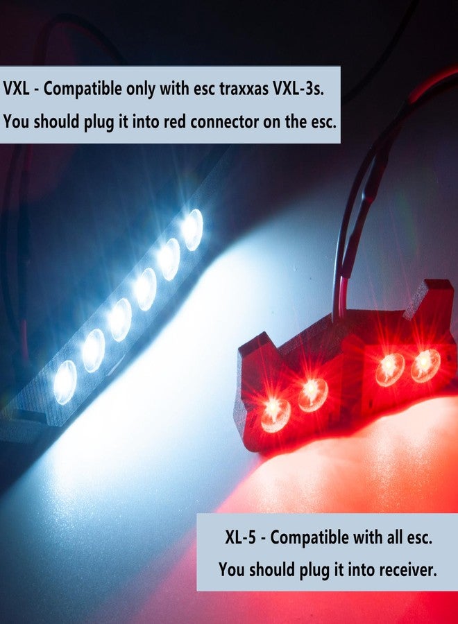 طقم إضاءة LED أمامي وخلفي من مورلوردي للسيارات التي تعمل بالتحكم عن بعد، مناسب لسيارات TRX Slash VXL XL-5 بمقياس 1/10، ترقيات للشاحنات ذات الدفع الرباعي والثنائي. - Image 3